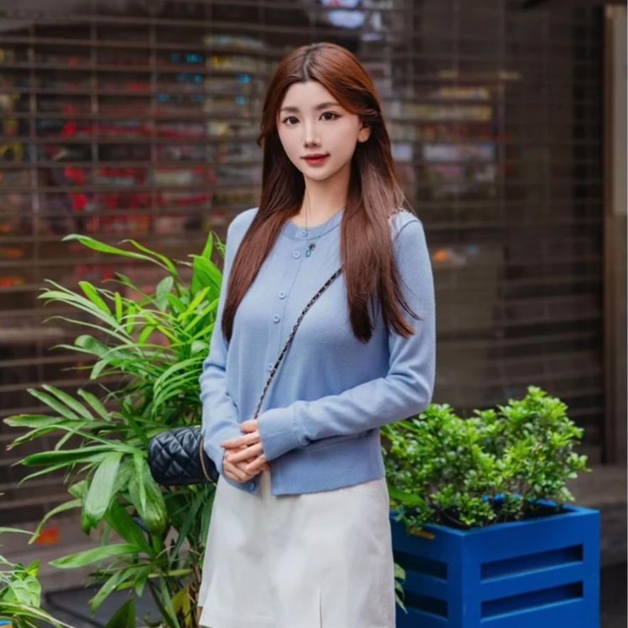 GIRDEAR/哥弟GIRDEAR/哥弟圆领保暖衣服绵羊毛针织衫春游148023