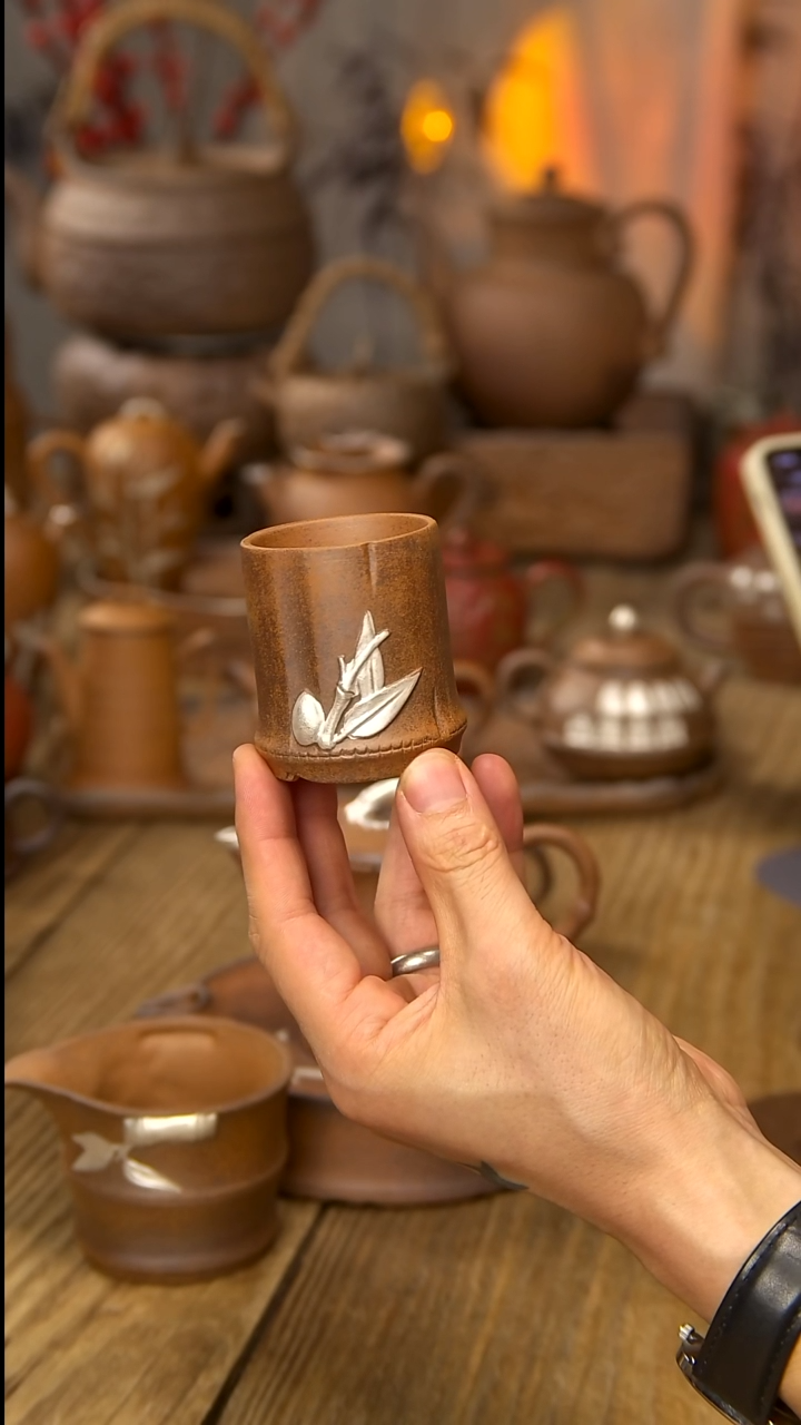 陶瓷竹节杯子大11