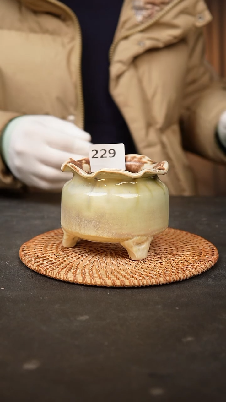 【闪购商品】瓷片229泥泥手工花盆口8