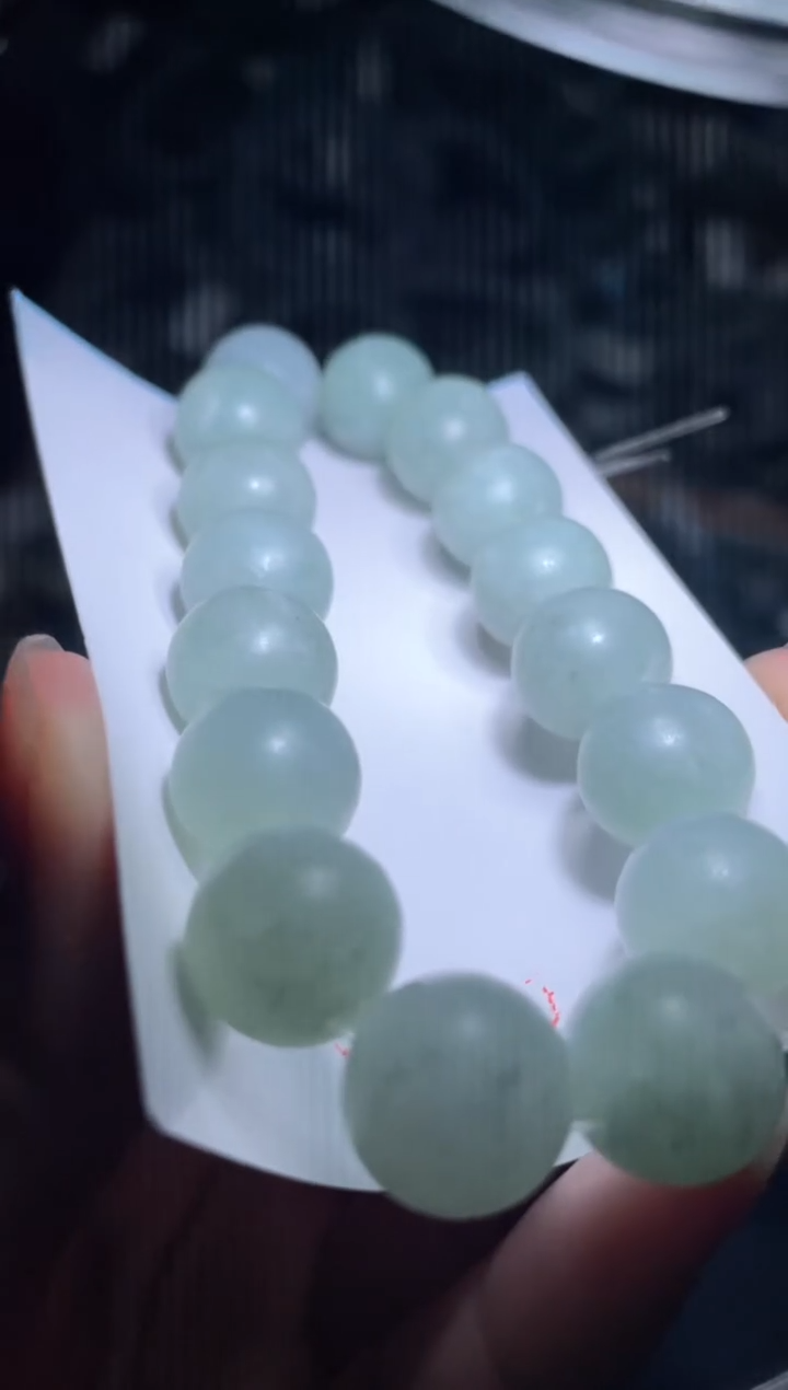 未镶嵌定制翡翠天然缅甸翡翠手串7