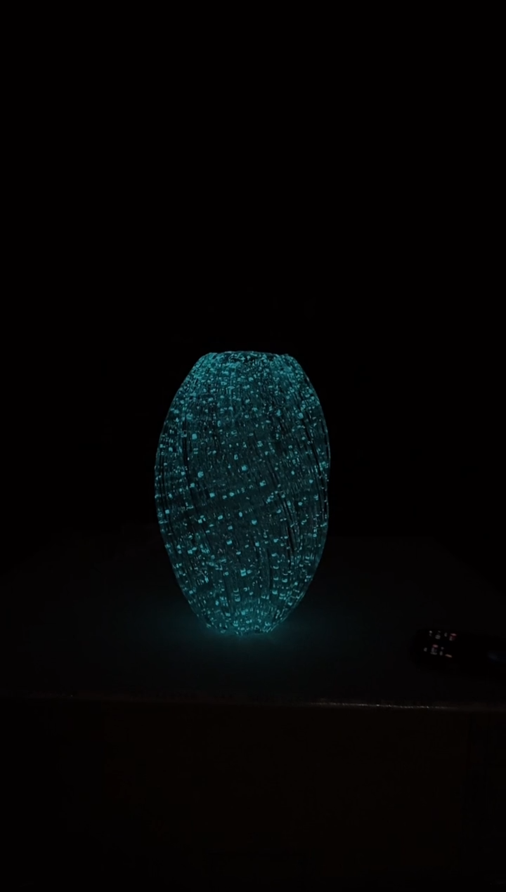 【闪购商品】无铅玻璃迪喜花器-g-早25 透明夜光麦芽糖