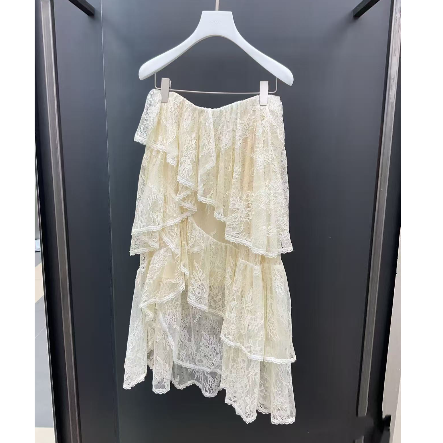 【仙女蛋糕裙】2026春季新款时尚百搭网纱拼接不规则蛋糕裙