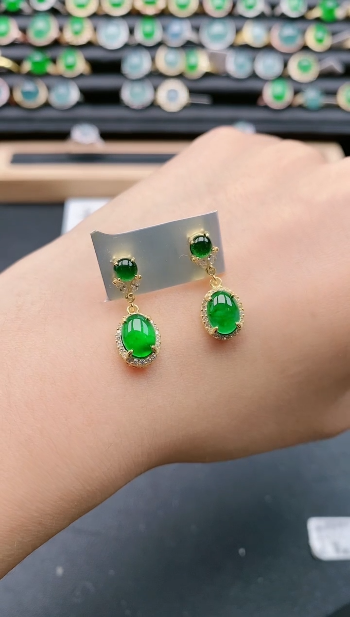 【闪购商品】翡翠戒指银S925镶嵌1110