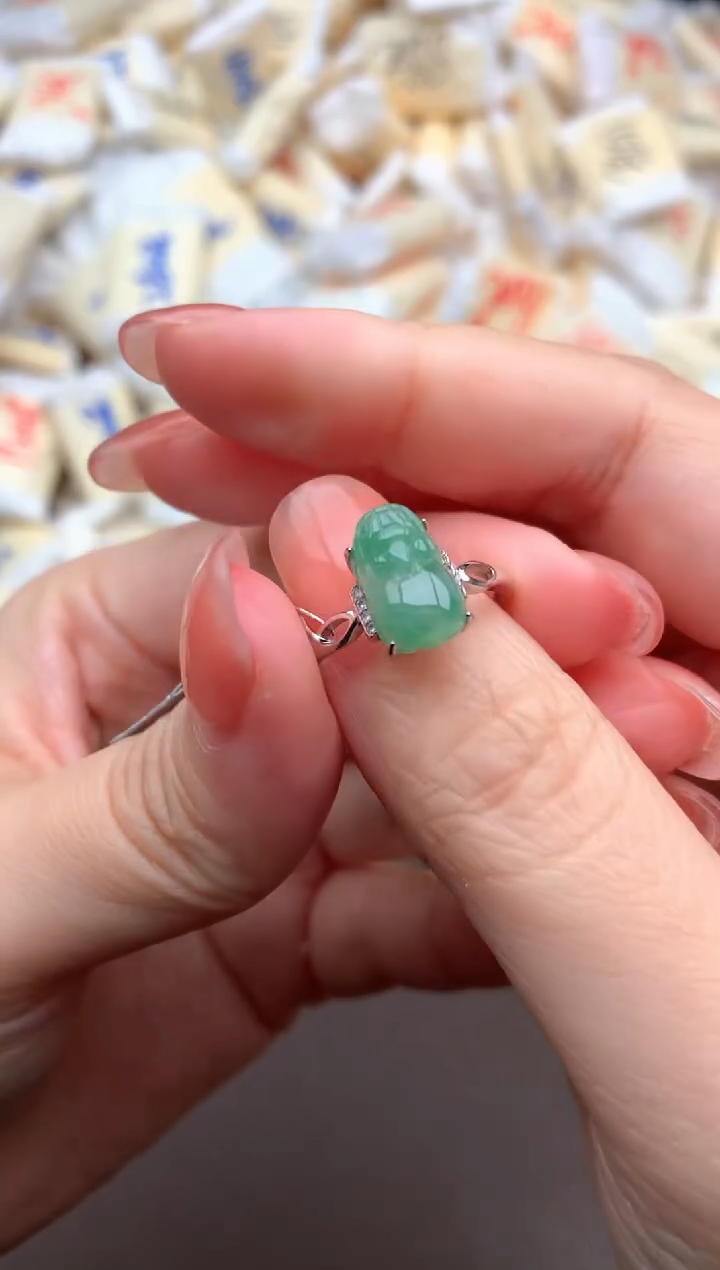 【闪购商品】翡翠挂件银S925镶嵌一