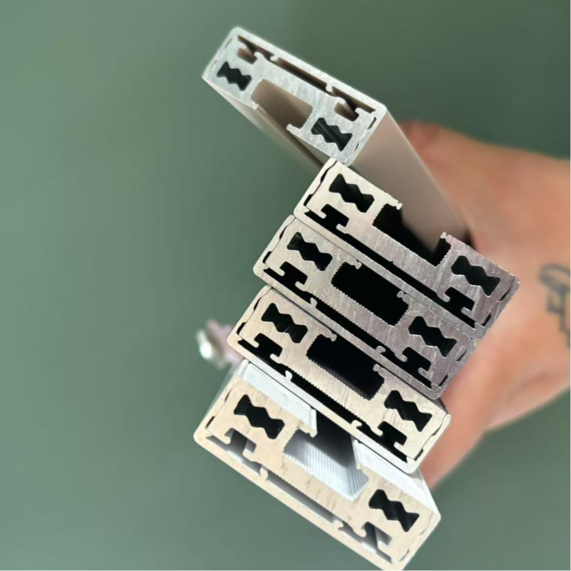 一元上样，钛镁合金实心推拉门平开门料头高品质