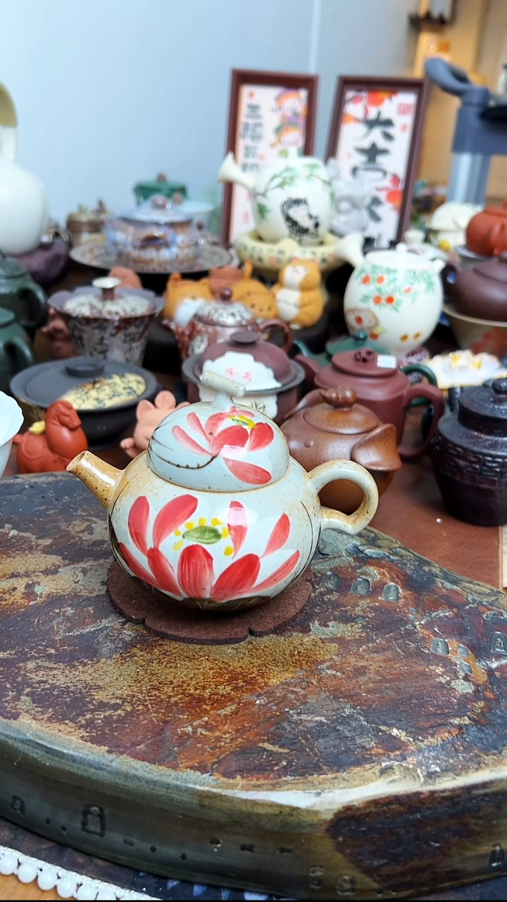 【茶瓷物语】手绘壶