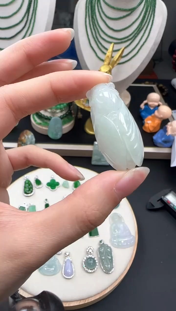 【闪购商品】翡翠吊坠(不含链)未镶嵌【海莎一口翠】翡翠挂件1