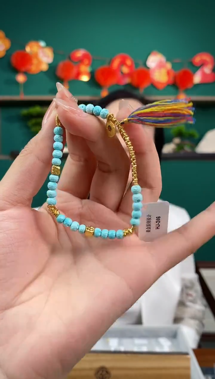 【闪购商品】绿松石珠宝奇石足金镶嵌1