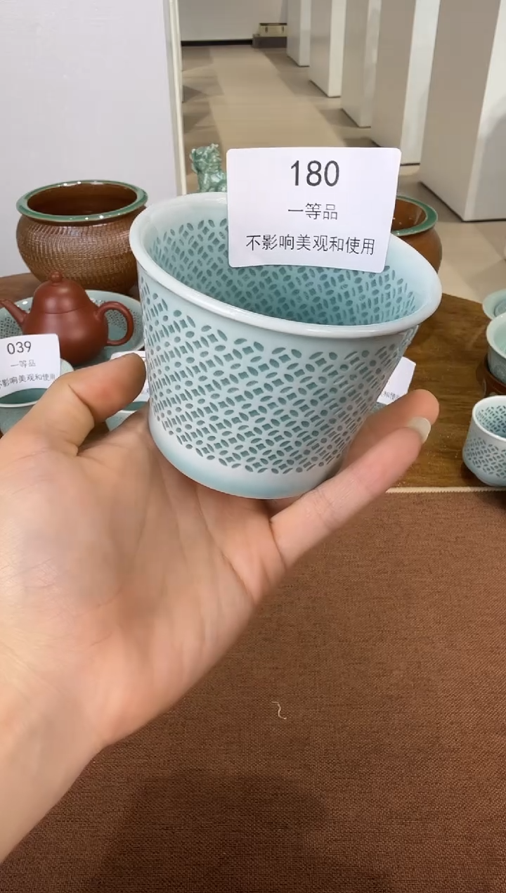 青瓷手工茶器包邮