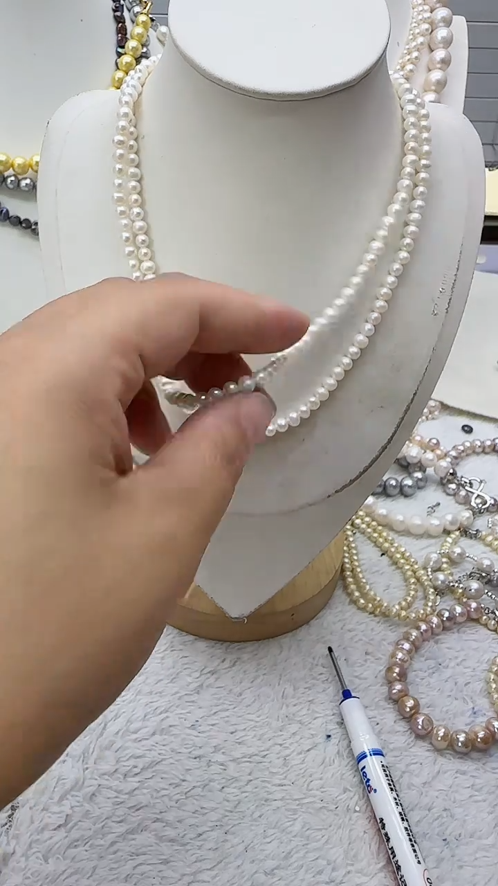 淡水珍珠未镶嵌套链666