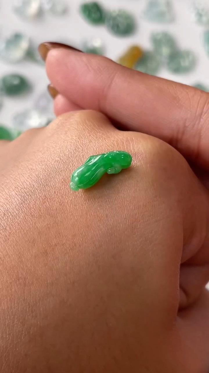 【闪购商品】定制翡翠未镶嵌白菜450+45