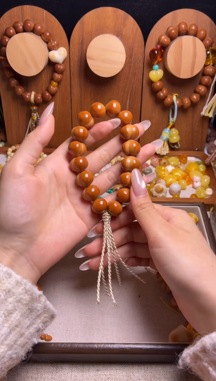 手串猴头核桃ლ****?全品新品高桃17.5素手持