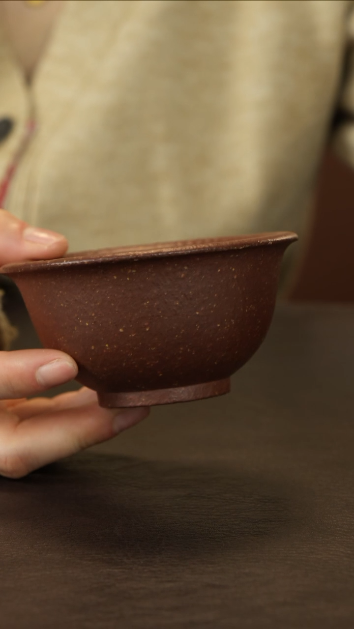 【闪购商品】紫砂茶杯直播福利徐群粗砂降坡主人杯