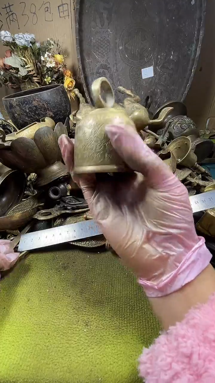 蜗*哥亿锦铜回流铜器摆件35