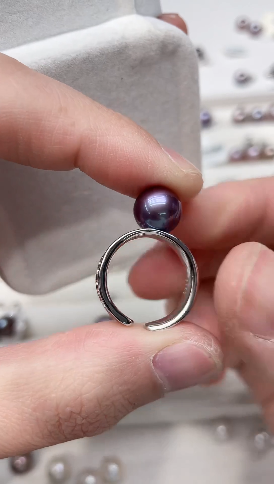 【闪购商品】淡水珍珠戒指银S925镶嵌戒指