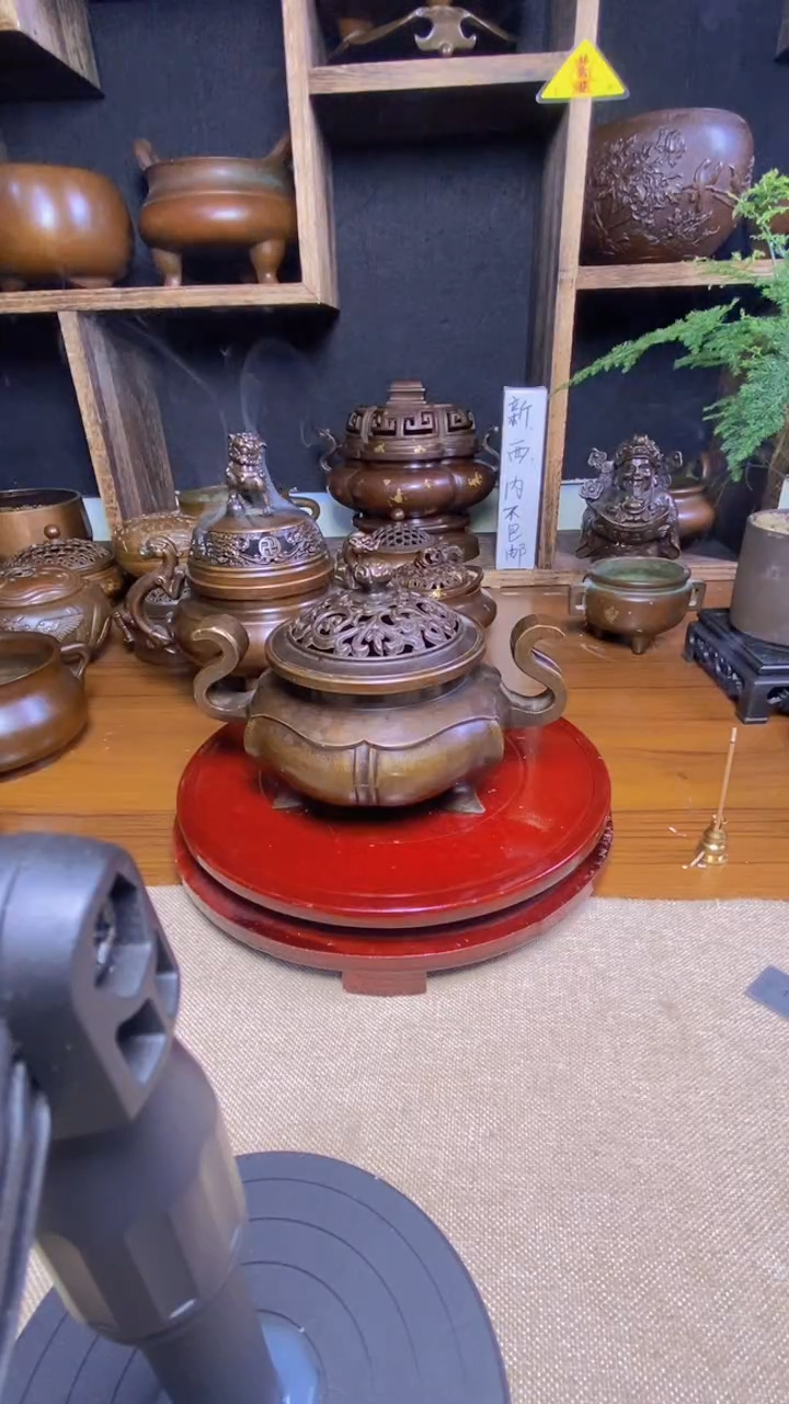 【闪购商品】苏工 普工精品铜 摆件熏香炉/摆件