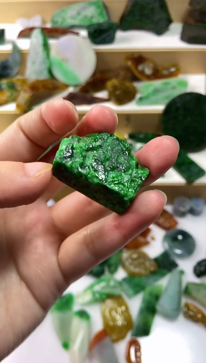 颈饰未镶嵌翡翠我**饼204天然翡翠