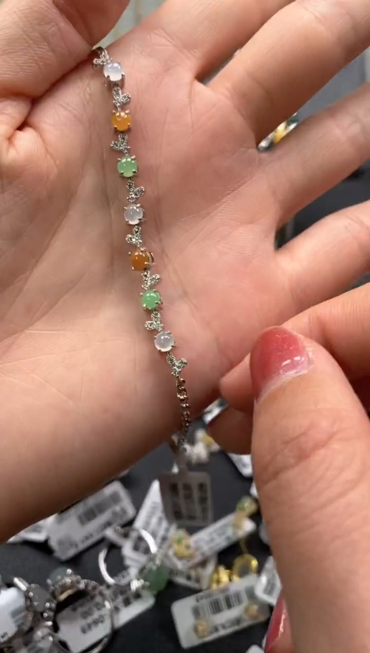 【闪购商品】翡翠戒指银S925镶嵌22222222     2