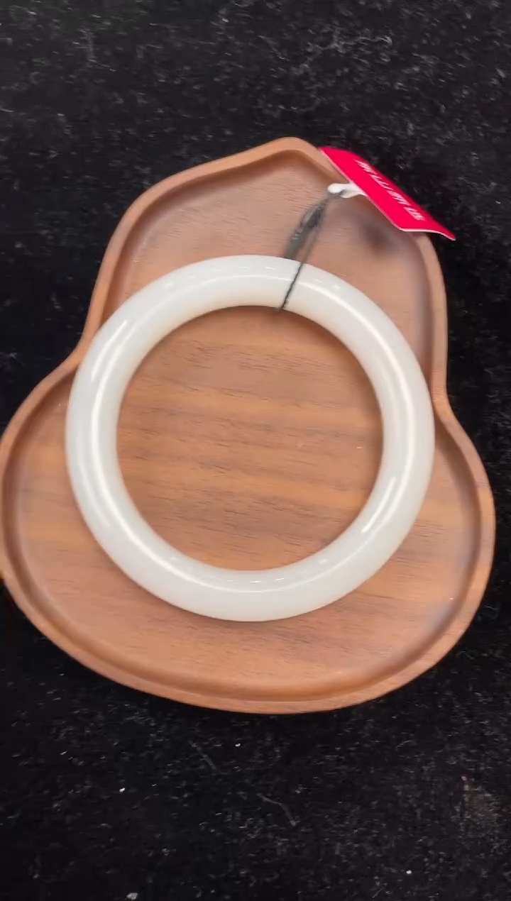 未镶嵌手镯和田玉新疆直发和田玉白玉59-60圈口上等和田玉手镯女