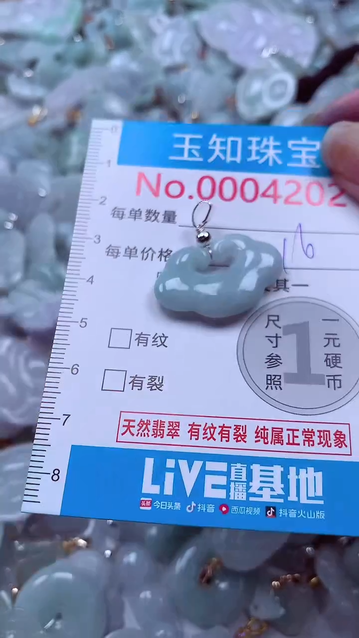 吊坠(不含链)未镶嵌翡翠4202