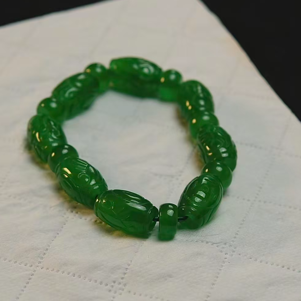 《清代》翡翠  楚韵汉风收藏馆 手串