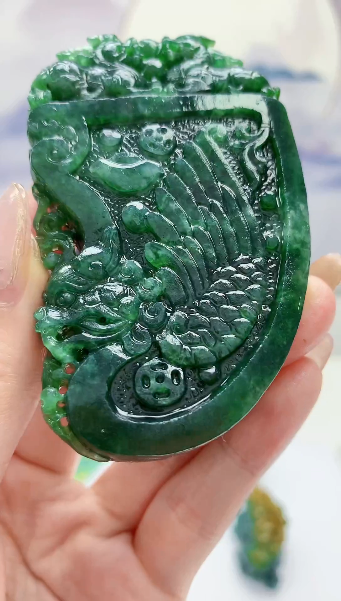 【闪购商品】定制翡翠未镶嵌5152jw-毛货挂件63