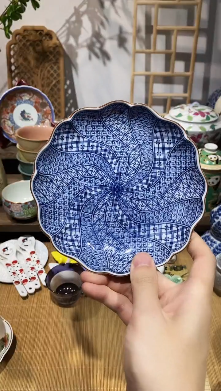 瓷片全橘吉青花盘