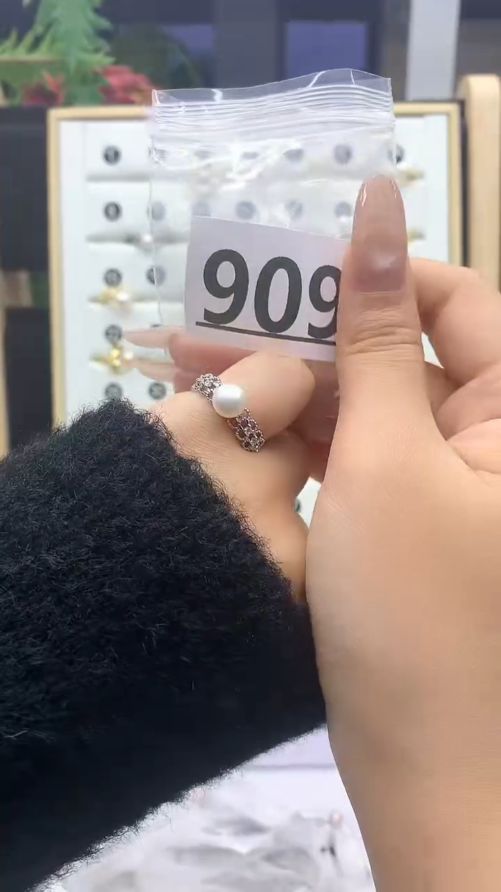 合金珠宝奇石淡水珍珠909