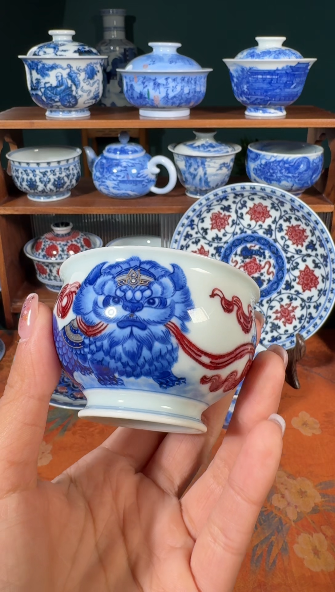 【闪购商品】杯永明尚玩醒狮白菜炉式杯