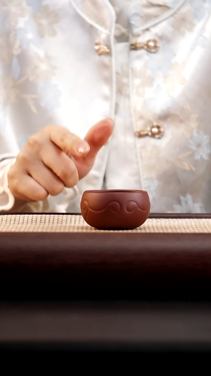 茶杯紫砂清水泥如意杯