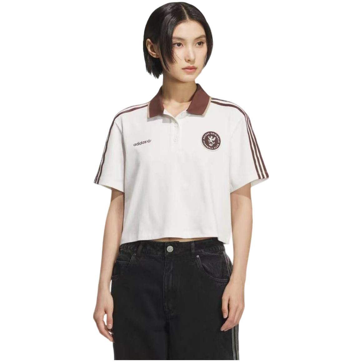 adidas/阿迪达斯三叶草女#琥珀流光风#休闲运动短袖POLO衫 KH1187