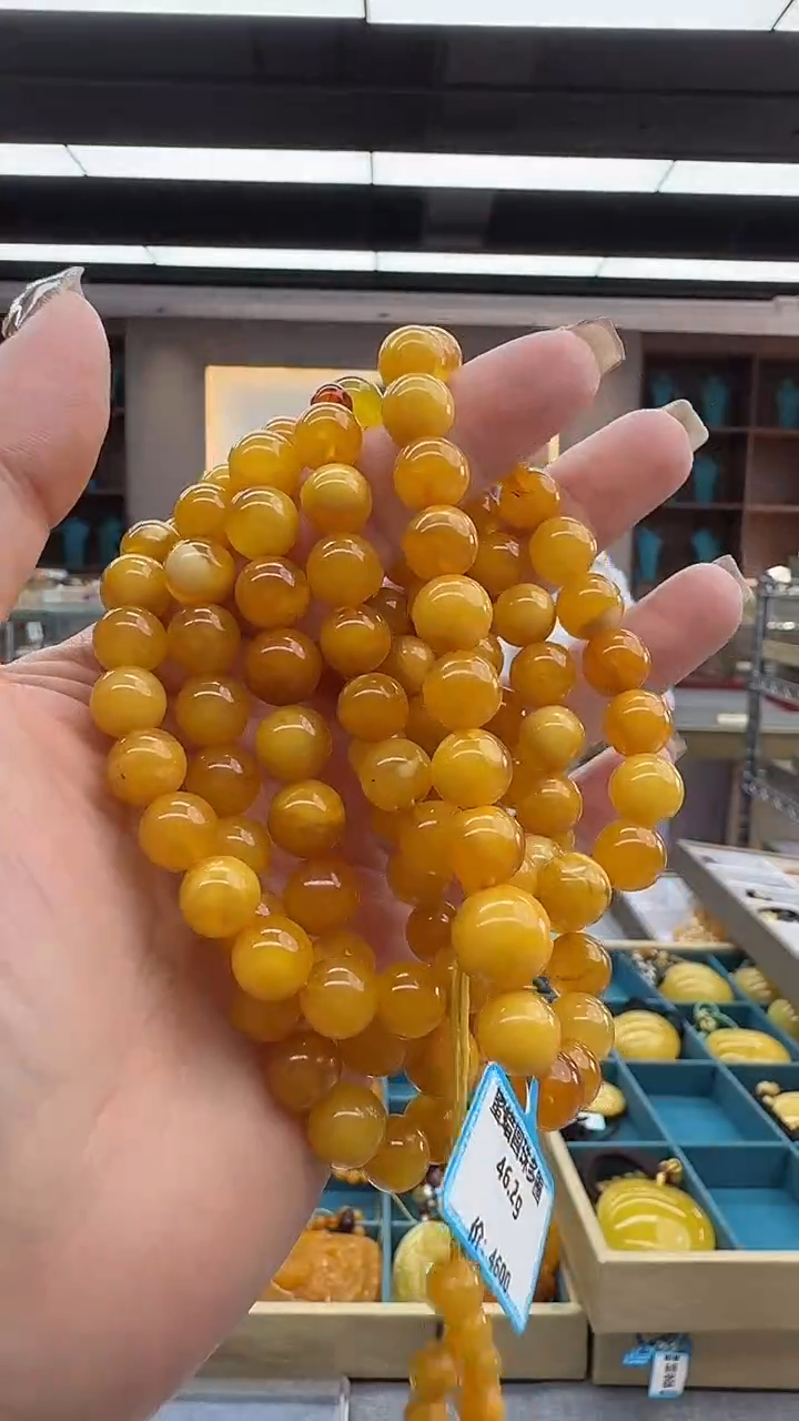 琥珀颈饰未镶嵌382秒拍号 假一罚三 