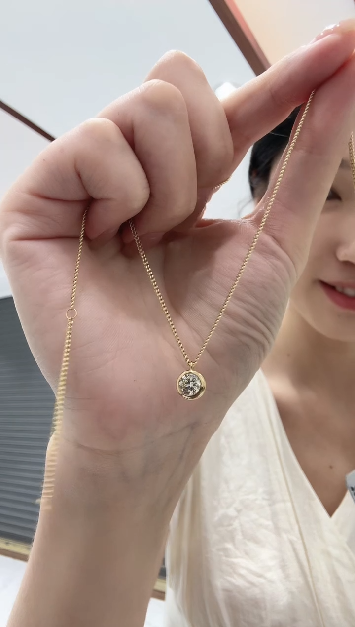 套链18K金镶嵌钻石70分古巴套链BG