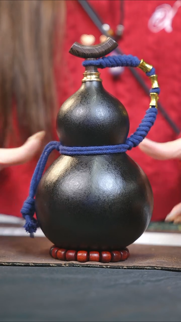 【闪购商品】WP377大漆酒葫芦不包手串及旋转底座