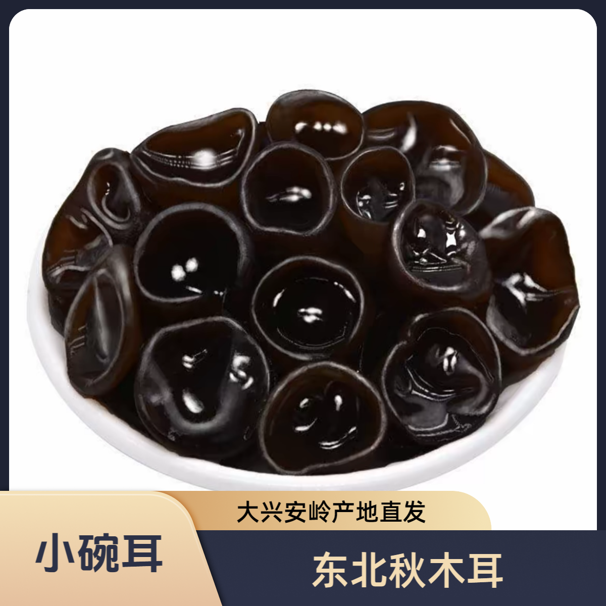 顺丰包邮 小碗耳 东北秋木耳 大兴安岭木耳2025新货 林区产地直发