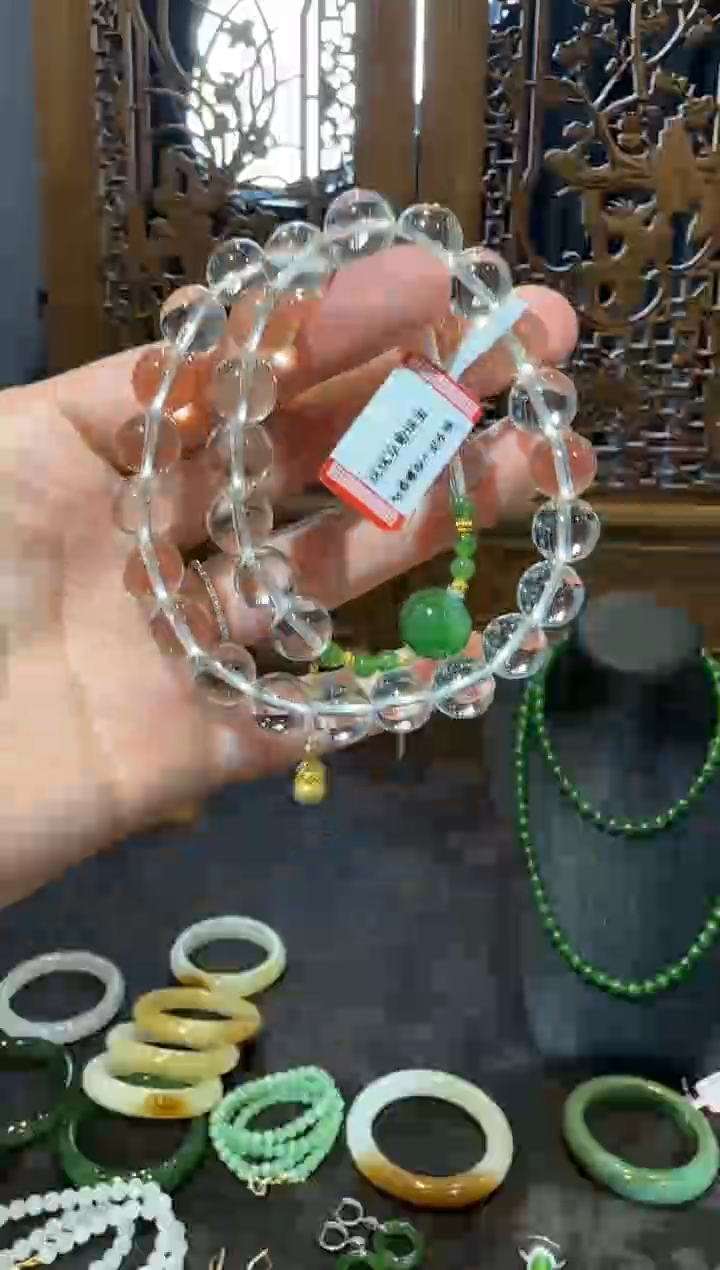 【闪购商品】水晶手串18K金镶嵌1111111111