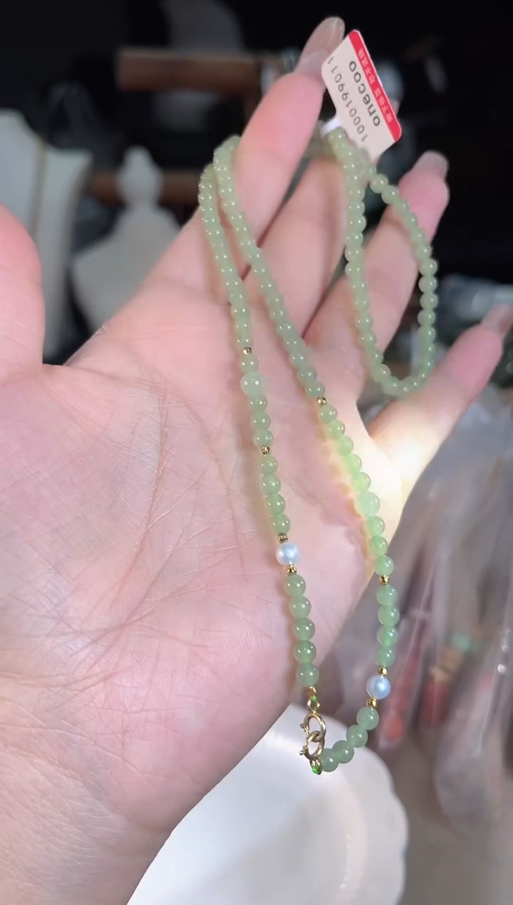 和田玉银S925镶嵌项链多样性发货其一