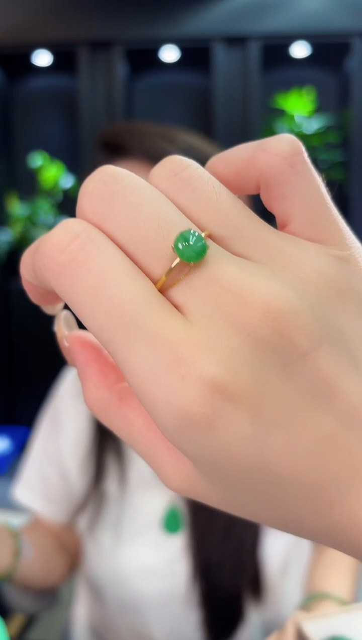 翡翠戒指未镶嵌缅料A货/多样性发货/一件