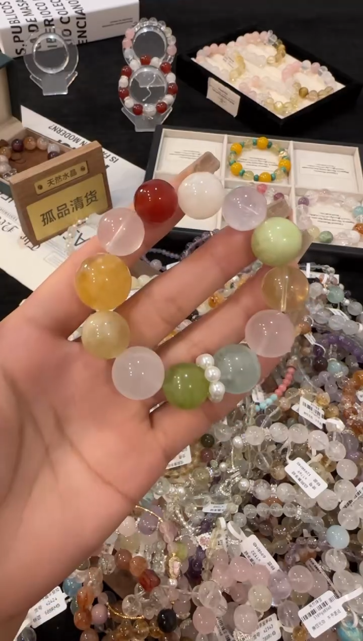 合金手链水晶多宝x3126
