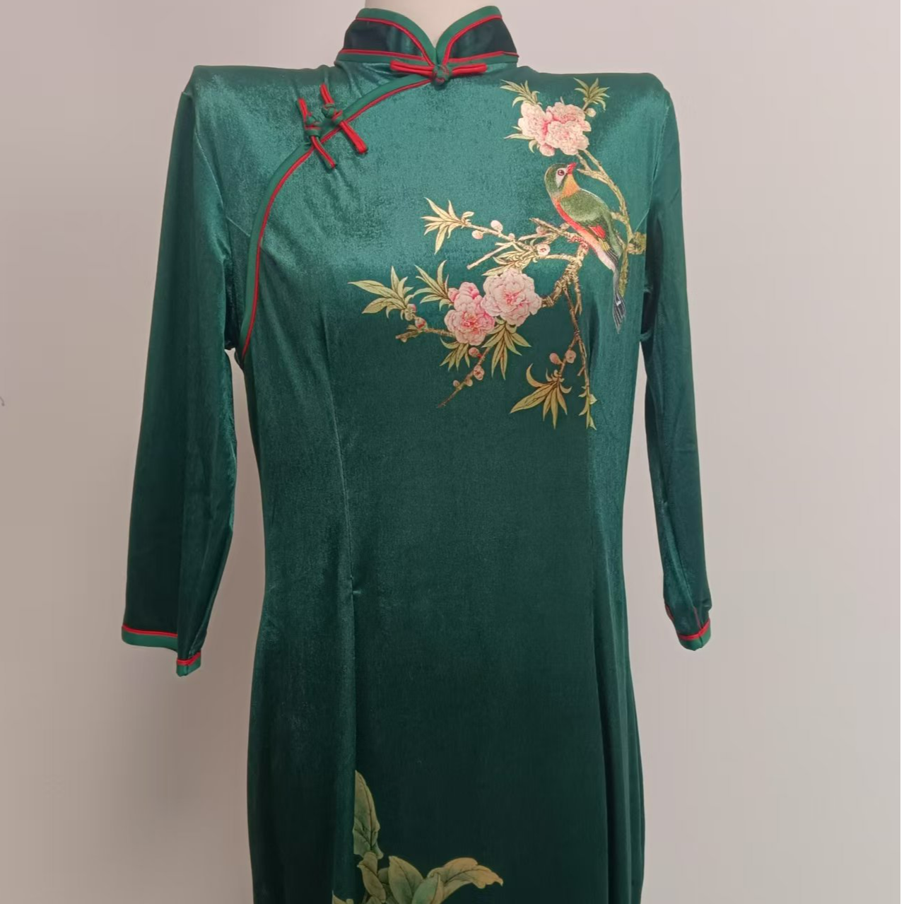 【喜上枝头】2024中国风新款复古修身优雅旗袍