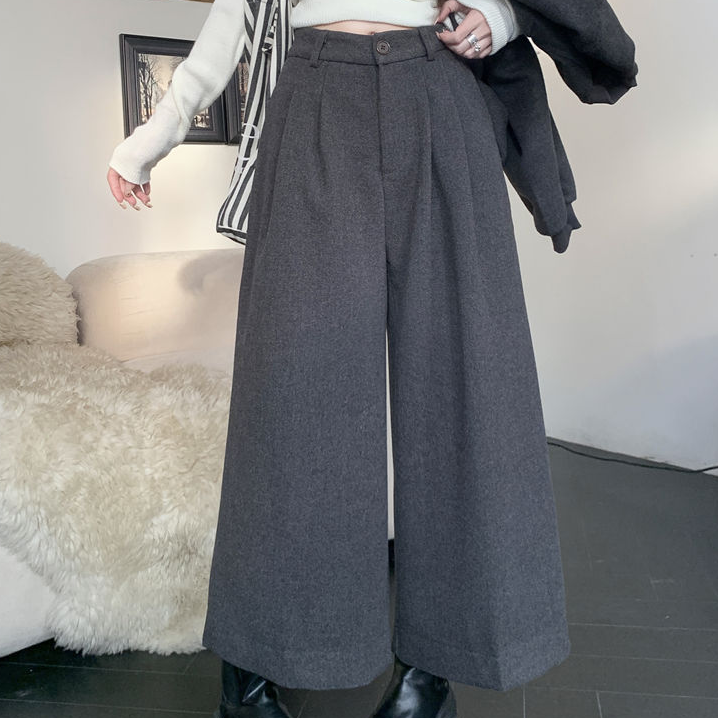 XHMA21百搭阔腿裤透气常规款松紧休闲裤直筒宽松运动抽绳短裤