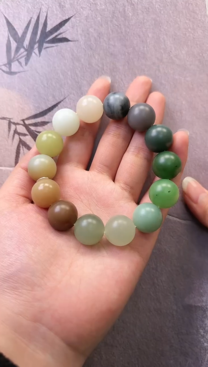 【闪购商品】和田玉手串未镶嵌多宝手串