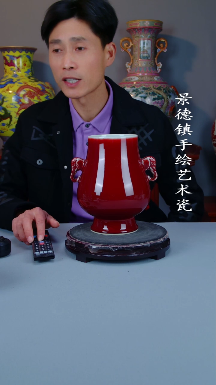 摆件陶瓷景德镇手工手绘陶瓷摆件20