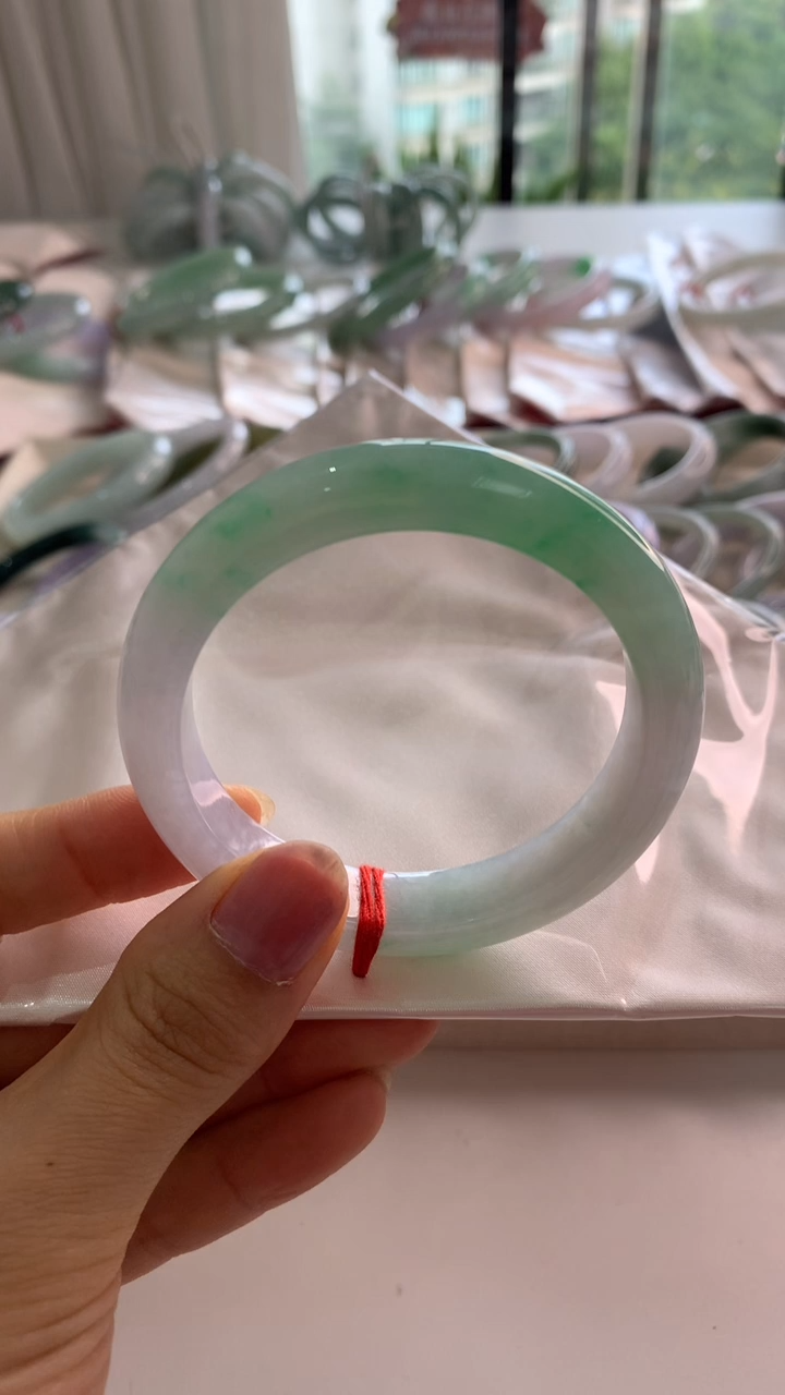 未镶嵌手镯翡翠54.8有种有色