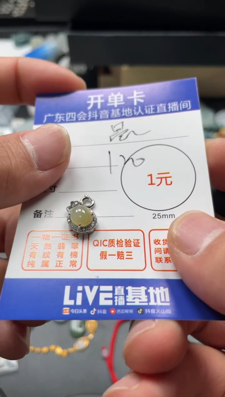 颈饰未镶嵌翡翠晨*挂件