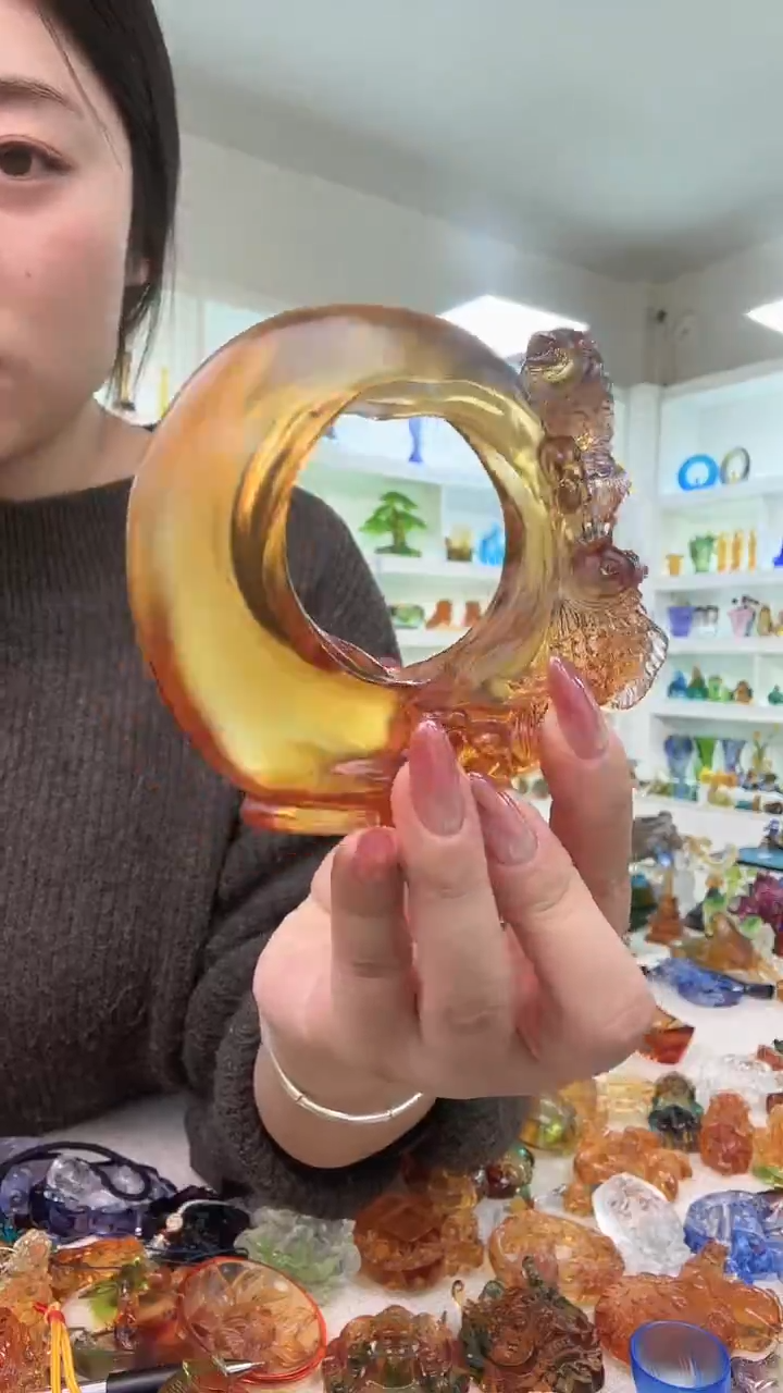 手工艺品琉璃双鱼