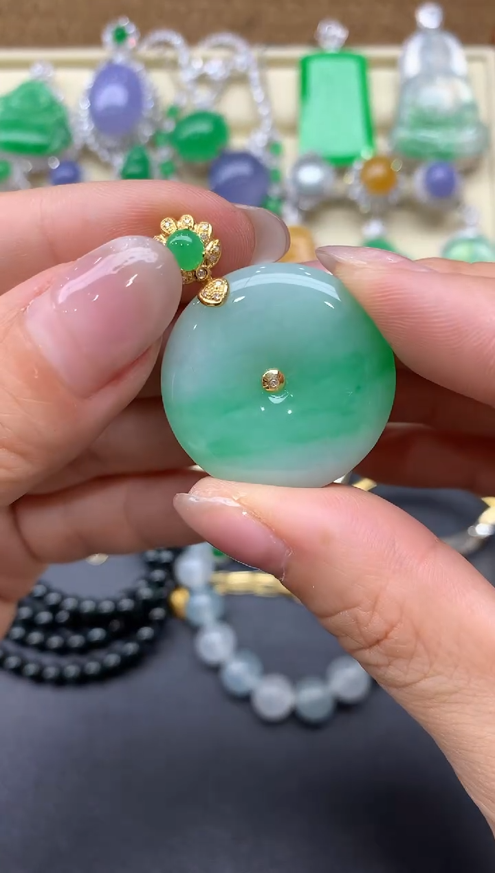 【闪购商品】翡翠颈饰18K金镶嵌248-中国好珍宝