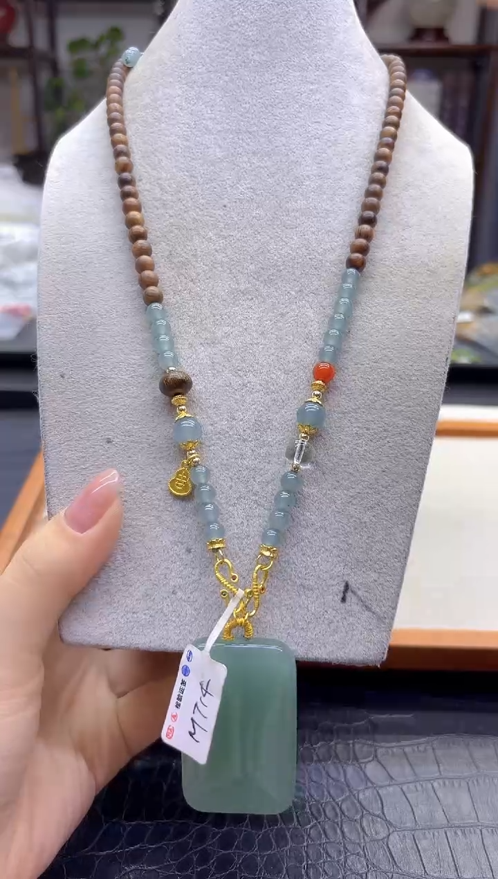 颈饰未镶嵌翡翠DIY款M714