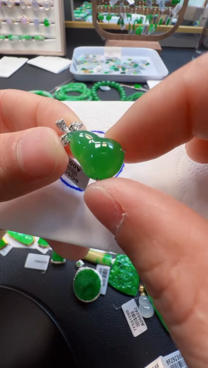 【闪购商品】定制翡翠18K金镶嵌5980元