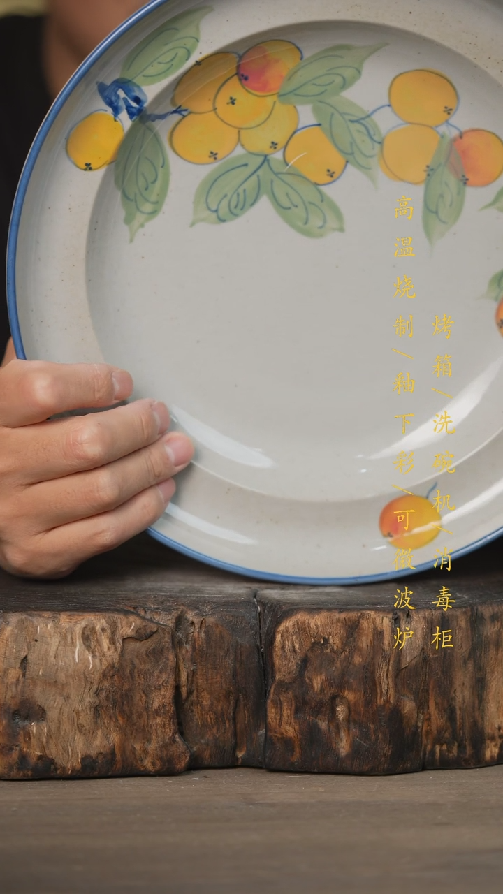 【闪购商品】瓷片景德镇高温釉下彩可微波烤箱洗碗机